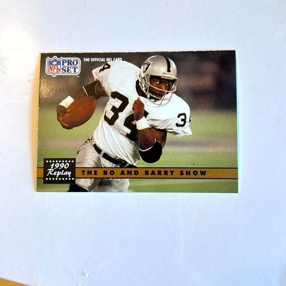 1991 PRO SET BO/JACKSON, BARRY SANDERS #335 mint arguably two best ever - Picture 1 of 3